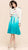 oda - cotton candy strapless dress - front view